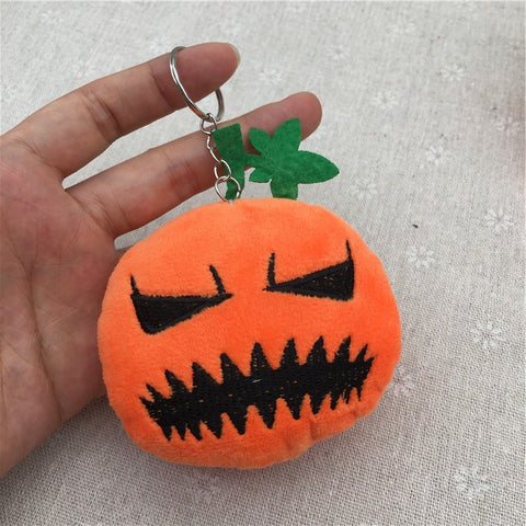 Mini pumpkin plush happy face