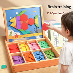 Montessori Magnetic Tangram Puzzle Box