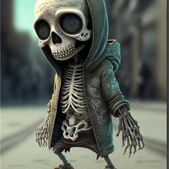 Skeleton figurine design C