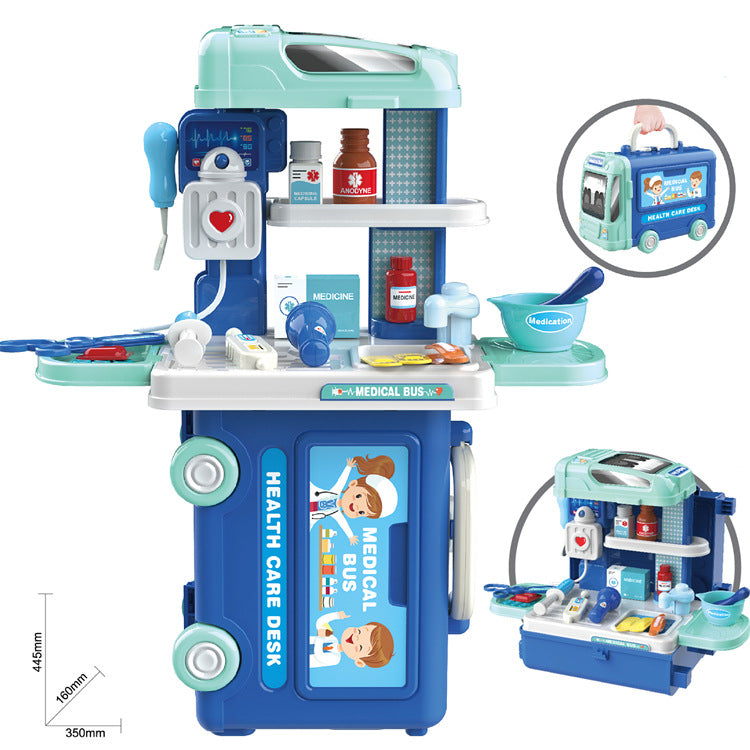 Kids Tool Bus Play Set – Transforming Workshop Toolbox Toy with Tools