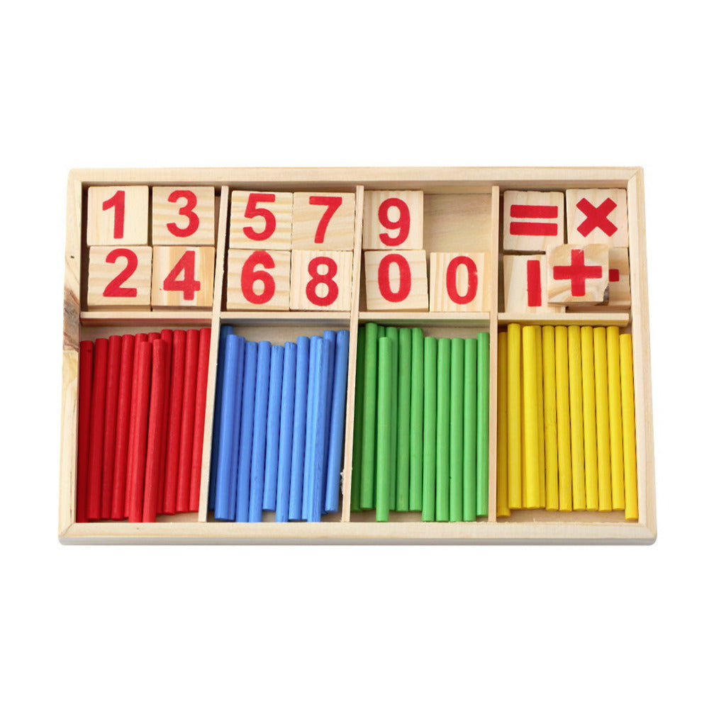 Counting sticks box contents