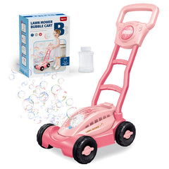 Kids Bubble Lawn Mower Toy – Push Along Outdoor Bubble Blower