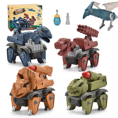 Montessori Dino Builder Bots – 5 Pack STEM Take-Apart Set