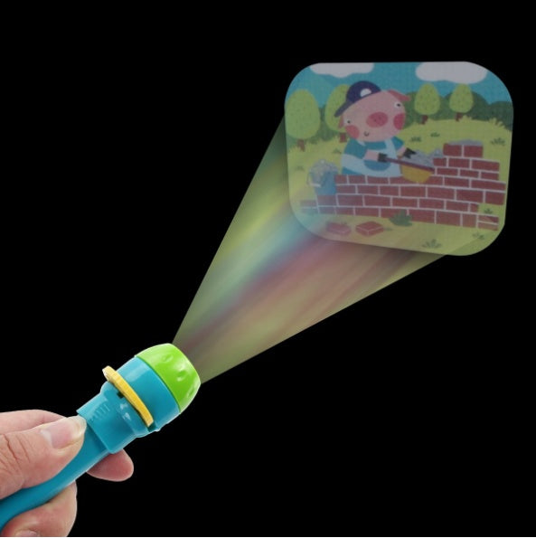 Story Beam Kids Projector Flashlight – Bedtime Cartoon Story Torch