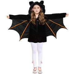 Bat wing cape top in pumpkin orange
