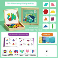 Montessori Magnetic Tangram Puzzle Box