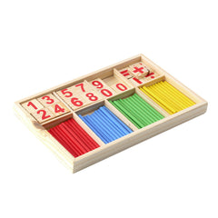 Counting sticks with number tiles