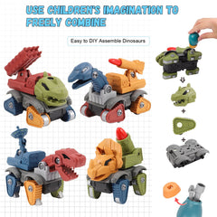 Montessori Dino Builder Bots – 5 Pack STEM Take-Apart Set