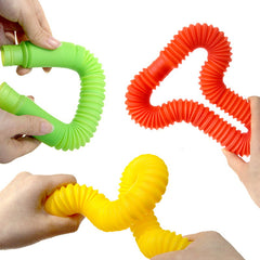 Pop Tube Sensory Toys – Stretchy Fidget Tubes for Kids & Stress Relief