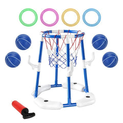Pool Basketball Hoop Game Set – Floating Water Basketball for Kids & Family