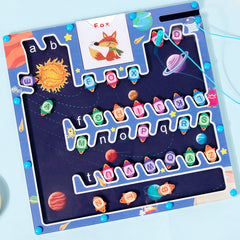 Alphabet Parking Game – Montessori Letter Learning Car Board Toy