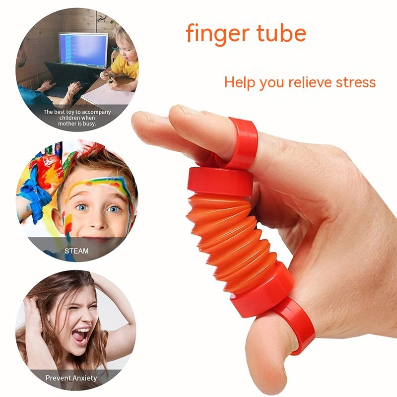 Finger Loop Fidget Popper – Stretchy Sensory Toy for Stress Relief & Focus