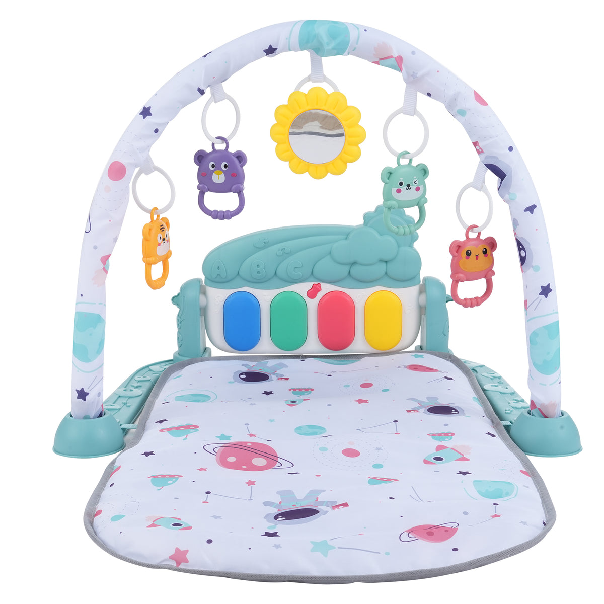 Baby play mat laid flat for tummy time