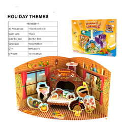Thanksgiving 3D card puzzle