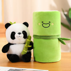 Panda Plush Toy with Storage Basket | Soft Toy & Toy Storage Set