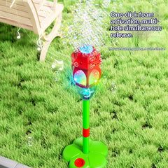 BubbleGlow Street Lamp – Musical Bubble Machine for Kids