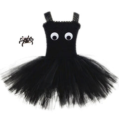 Black spider mesh tutu