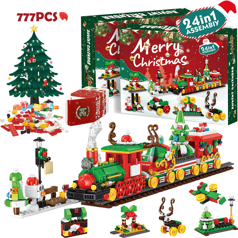 Christmas Building Block Advent Calendar Christmas Train