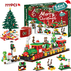Christmas Building Block Advent Calendar Christmas Train