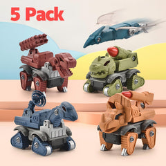 Montessori Dino Builder Bots – 5 Pack STEM Take-Apart Set
