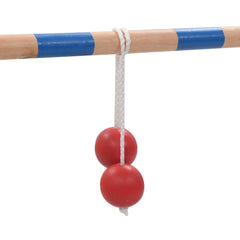 Kids Ladder Toss Game – Wooden Outdoor Ball Toss Game for Garden & Parties