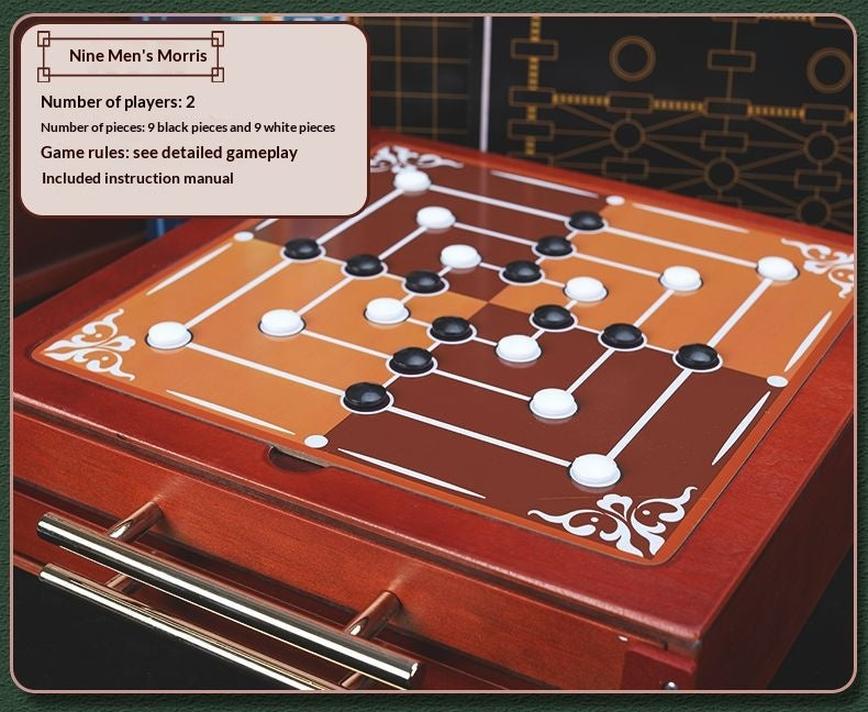 15-in-1 Board Game Set – Chess, Backgammon & Family Classics All-in-One