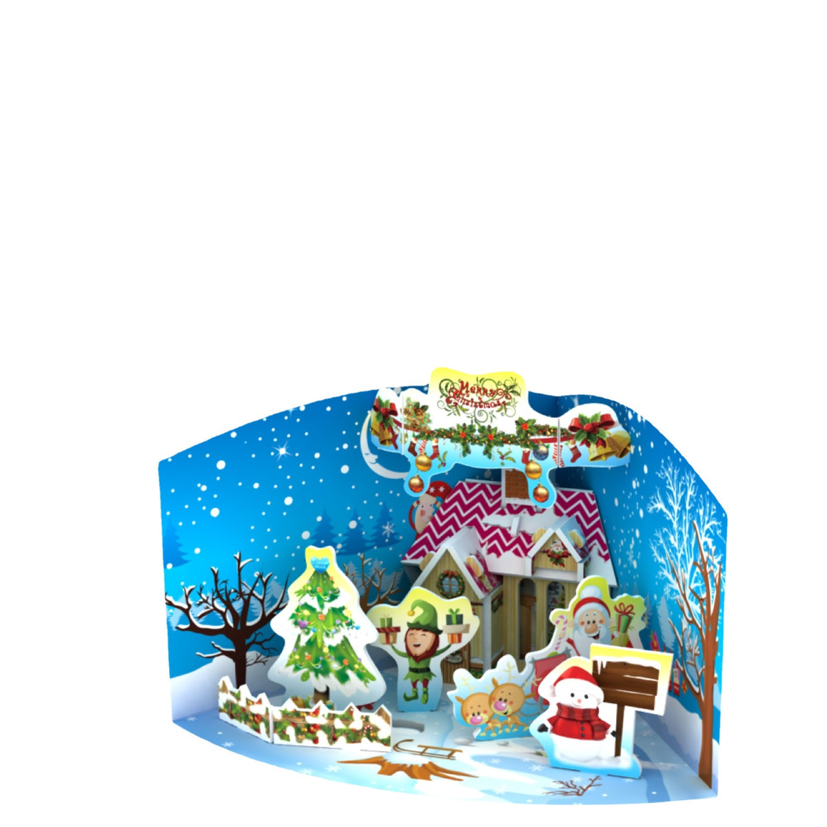 3D card assembly puzzle kits