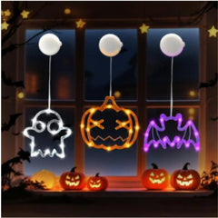 Set of three Halloween window lights