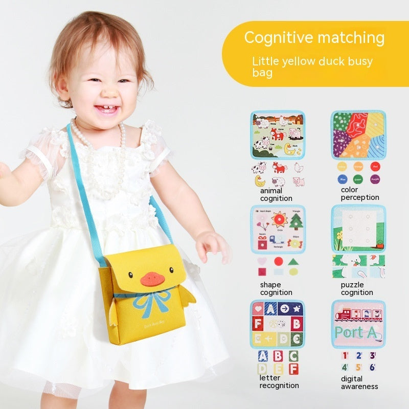 My First School Bag & Busy Book – Toddler Learning Activity Set