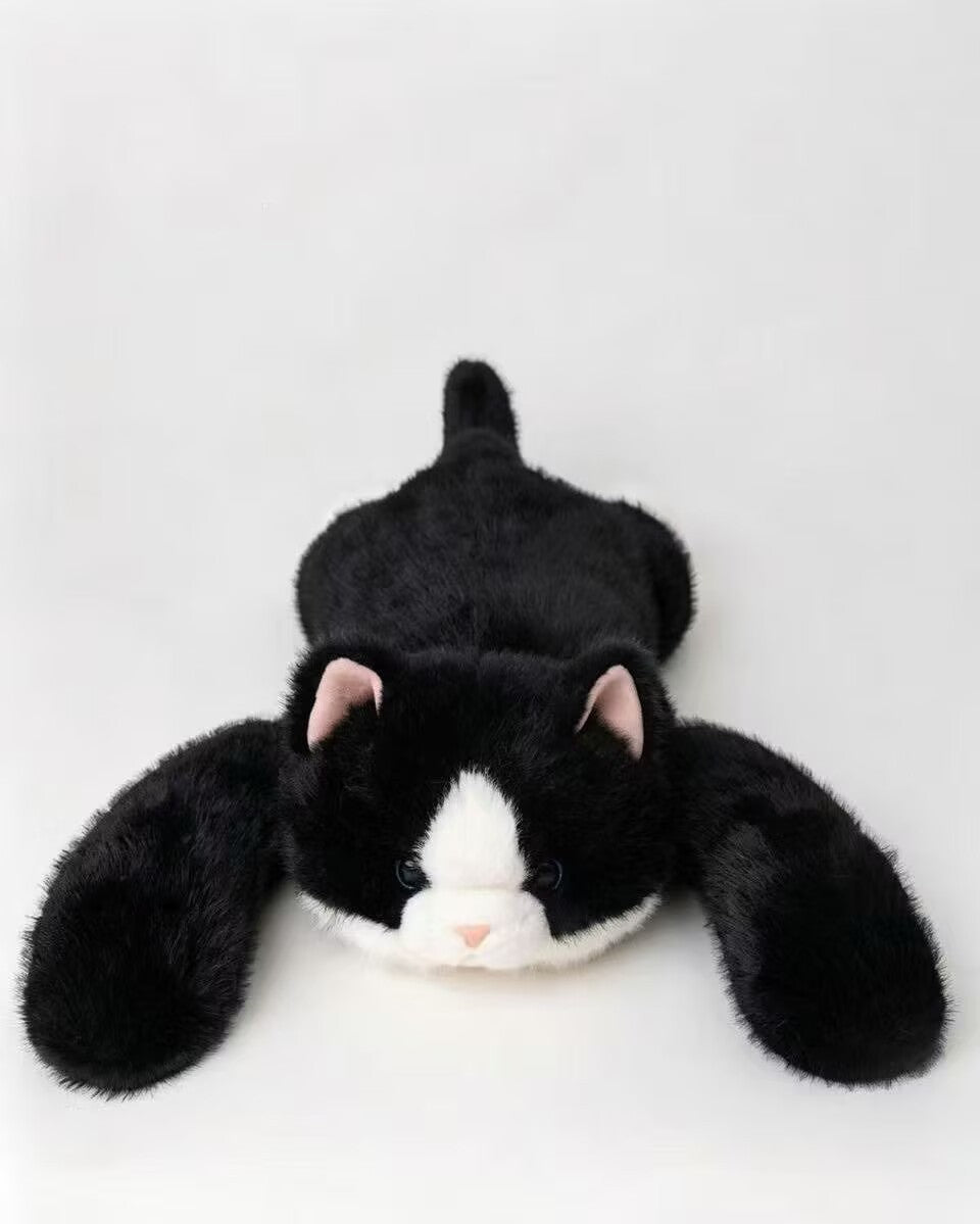 Floppy Animal Plush Tuxedo Cat