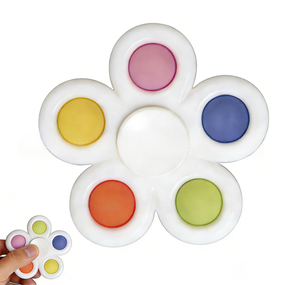 White fidget spinner