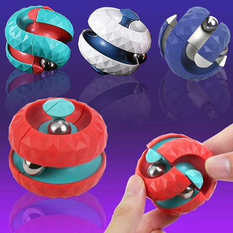 Gyro Ball Fidget Spinner – Rolling Metal Ball Sensory Toy for Stress Relief