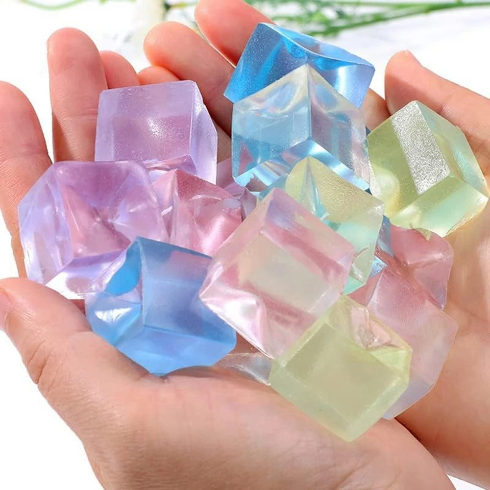 Mini ice cube squishy 12 pack