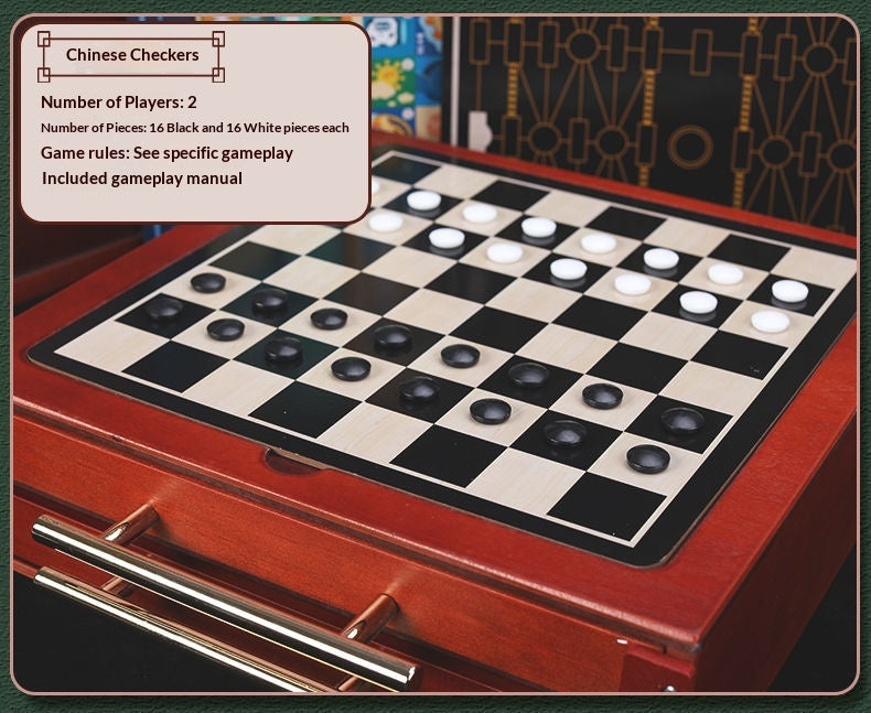 15-in-1 Board Game Set – Chess, Backgammon & Family Classics All-in-One