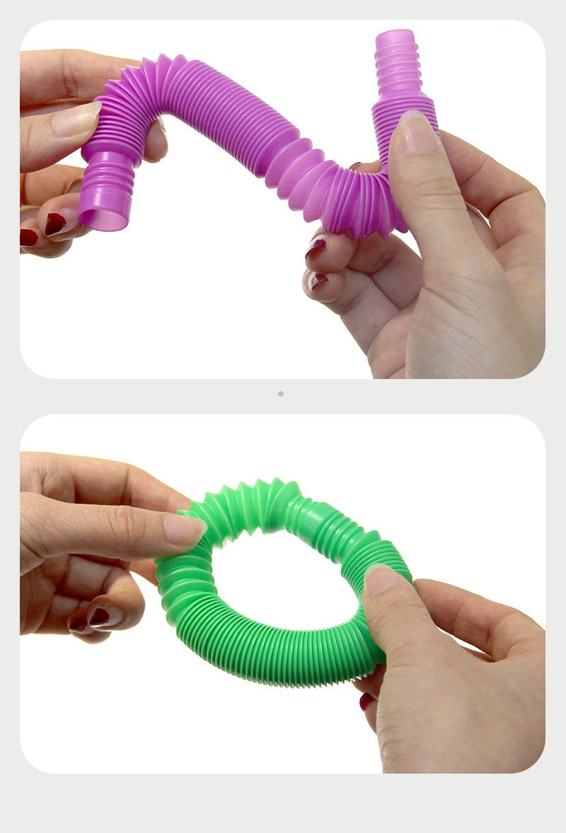 Pop Tube Sensory Toys – Stretchy Fidget Tubes for Kids & Stress Relief