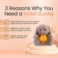 Breathing Bunny Plush Toy for Kids | Calming Sensory Sleep Companion