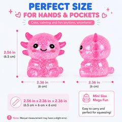 Axolotl Glitter Squishy