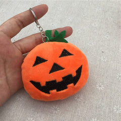 Mini pumpkin plush sleepy face