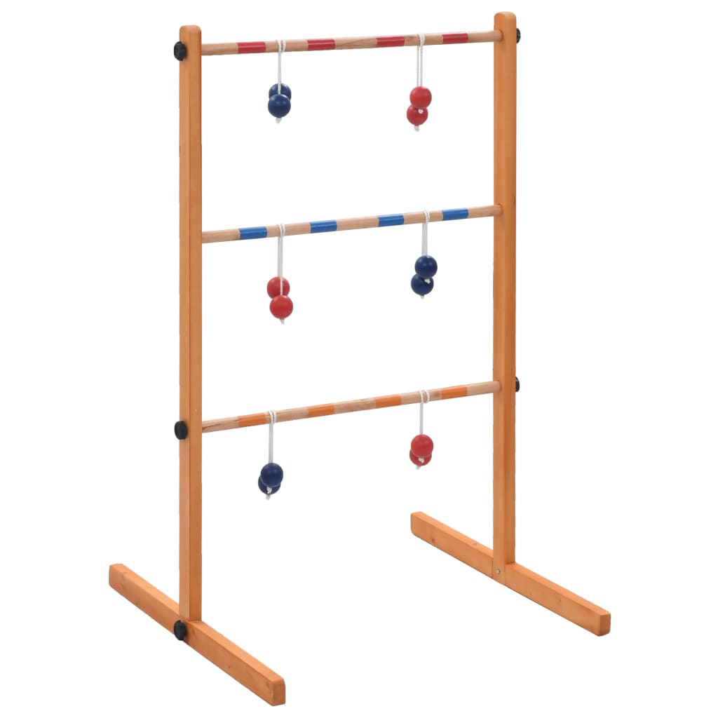 Kids Ladder Toss Game – Wooden Outdoor Ball Toss Game for Garden & Parties