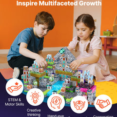 Magnetic blocks assembled structure