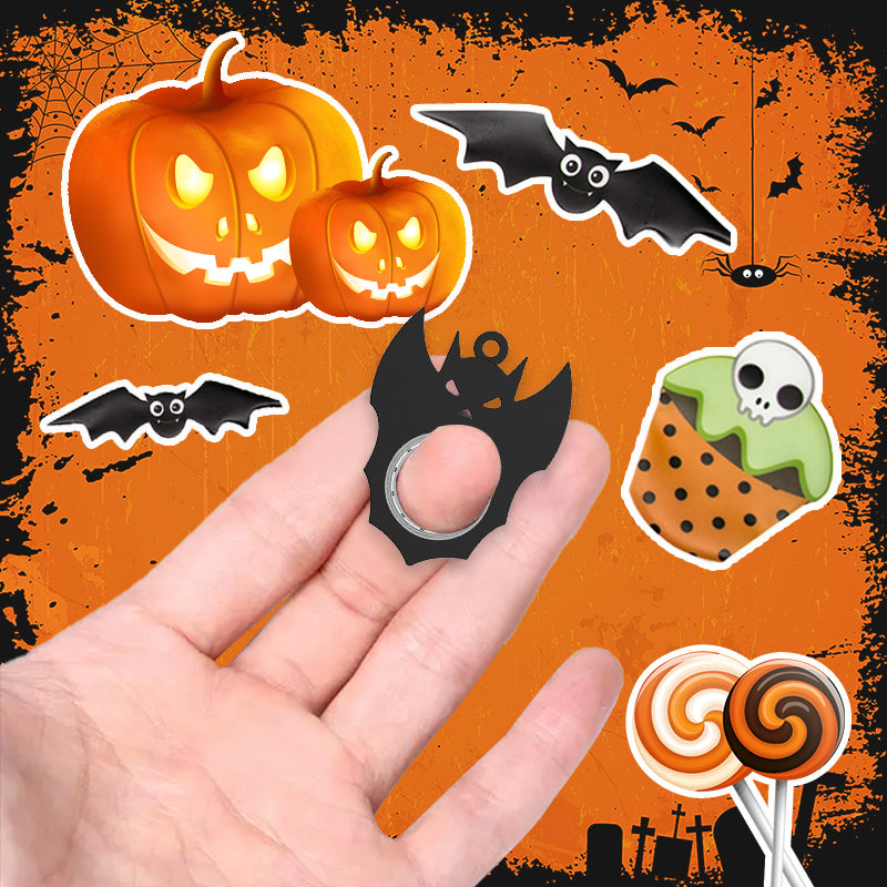 Halloween fidget spinner spinning in hand