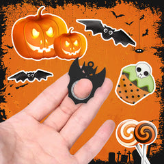 Halloween fidget spinner spinning in hand
