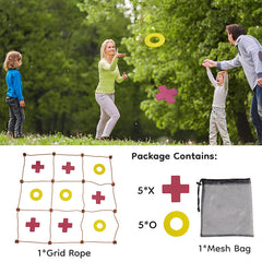 XL Outdoor Tic Tac Toe Game – Garden Party Lawn Game for Kids & Family
