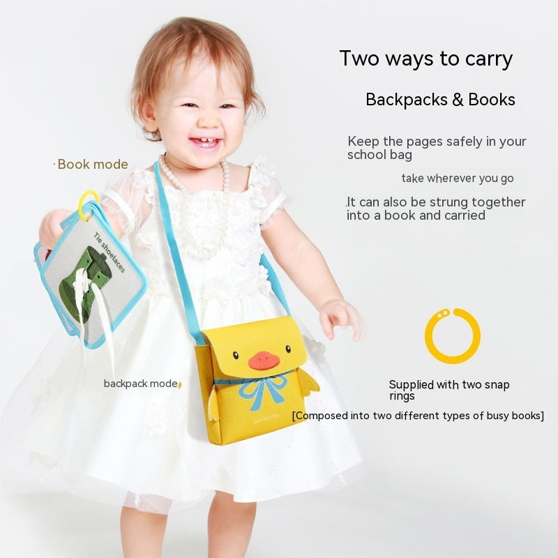 My First School Bag & Busy Book – Toddler Learning Activity Set