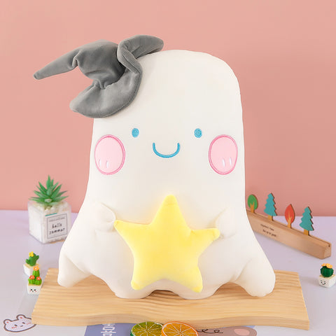 Ghost plush doll star design