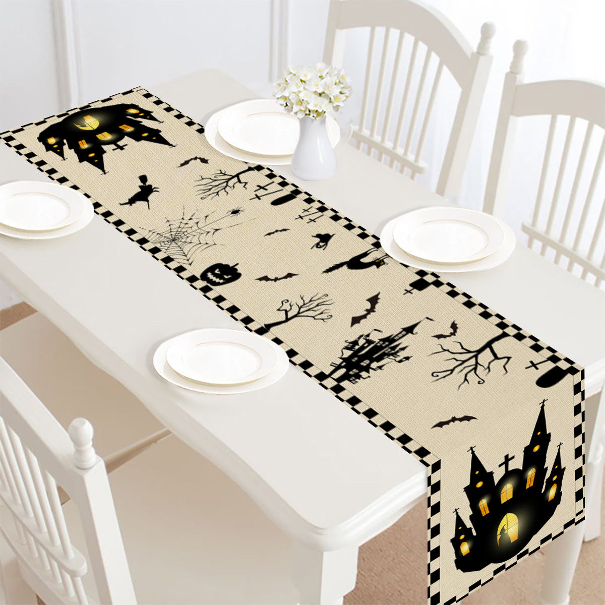 Halloween table runner print 2