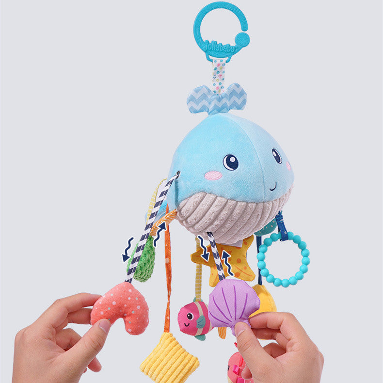 Montessori Whale Baby Hanging Activity Toy