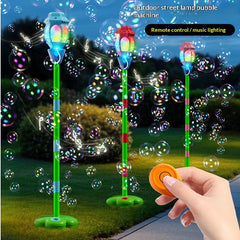 BubbleGlow Street Lamp – Musical Bubble Machine for Kids
