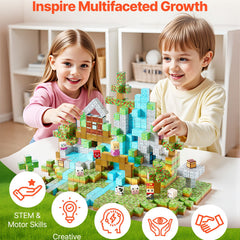 Montessori Forest Fortress Magnetic Building 150pc Blocks