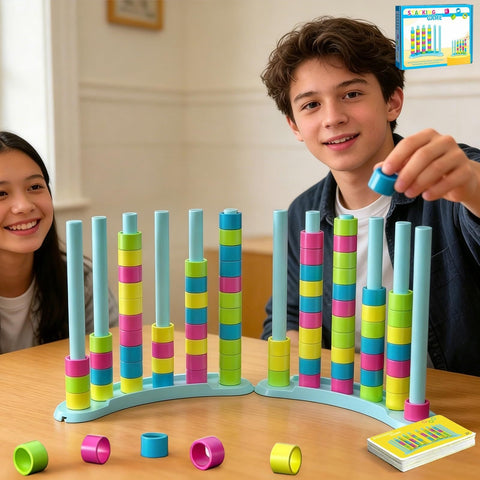 Rainbow Ring Sorter – Montessori Counting & Stacking Puzzle